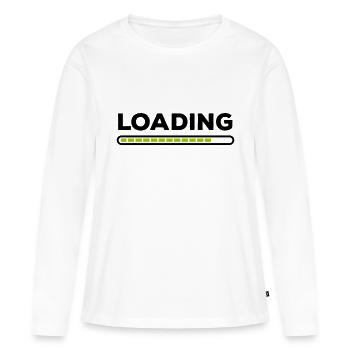 Chargement - T-shirt manches longues Premium bio Femme - blanc - Devant - Julia (174cm)