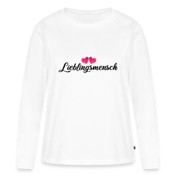 Favorite person - Women's Premium Organic Long Sleeve Shirt - white - Front - Julia (174cm)