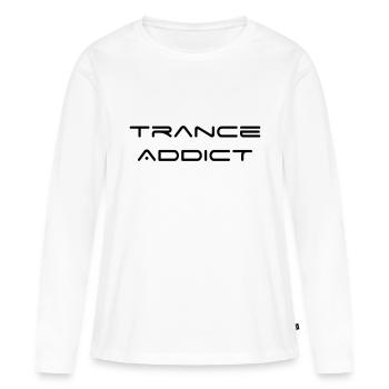 Trance Addict - T-shirt manches longues Premium bio Femme - blanc - Devant - Julia (174cm)