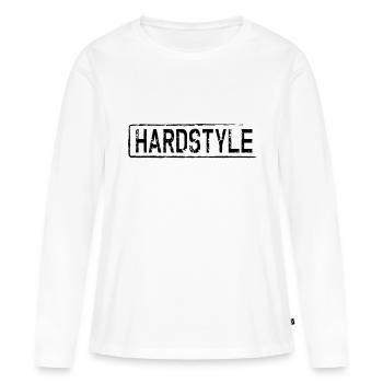 hardstyle - T-shirt manches longues Premium bio Femme - blanc - Devant - Julia (174cm)