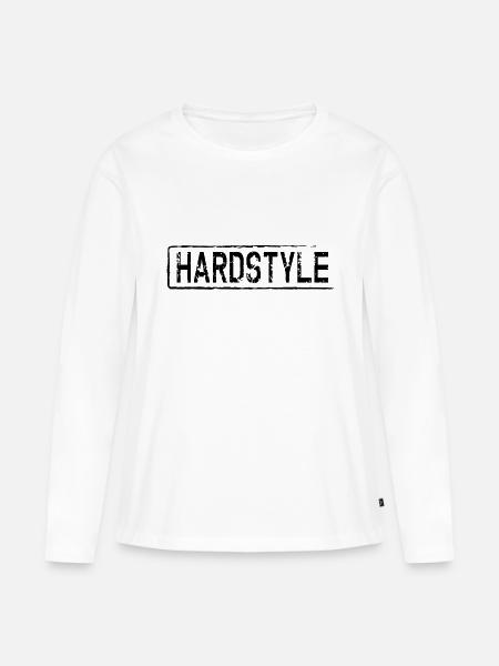 hardrock - Frauen Premium Bio Langarmshirt - Weiß