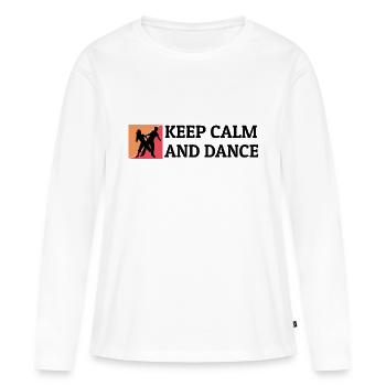 Dancing Dance Music - Women's Premium Organic Long Sleeve Shirt - white - Front - Julia (174cm)