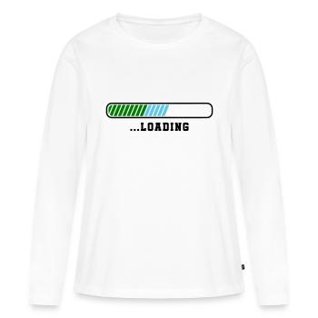 Chargement - T-shirt manches longues Premium bio Femme - blanc - Devant - Julia (174cm)