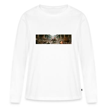 apocalypse monde après l’humanité cafard géant - T-shirt manches longues Premium bio Femme - blanc - Devant - Julia (174cm)