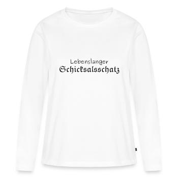 Lifetime sort trésor - T-shirt manches longues Premium bio Femme - blanc - Devant - Julia (174cm)