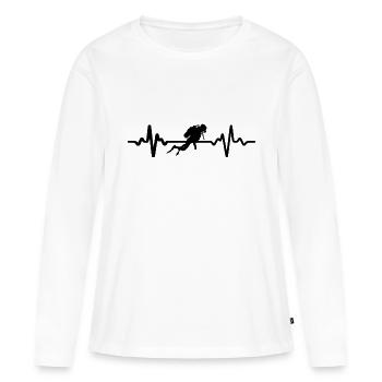 Diving Dive Dive - Women's Premium Organic Long Sleeve Shirt - white - Front - Julia (174cm)