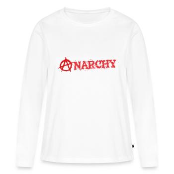Anarchy - Women's Premium Organic Long Sleeve Shirt - white - Front - Julia (174cm)