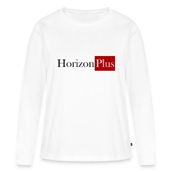 Horizont Plus - Frauen Premium Bio Langarmshirt - Weiß - Vorne - Julia (174cm)