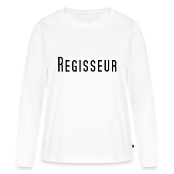 Directeur - T-shirt manches longues Premium bio Femme - blanc - Devant - Julia (174cm)