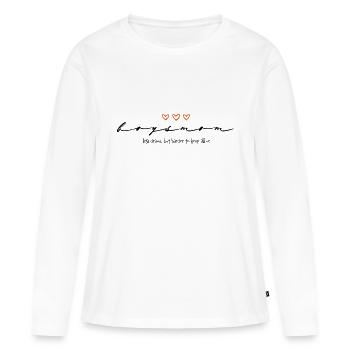 Boysmom - Keep them alive // Mom of Boys - Women's Premium Organic Long Sleeve Shirt - white - Front - Julia (174cm)
