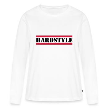 Hardstyle - T-shirt manches longues Premium bio Femme - blanc - Devant - Julia (174cm)