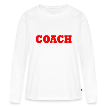 Coach - Women's Premium Organic Long Sleeve Shirt - white - Front - Julia (174cm)