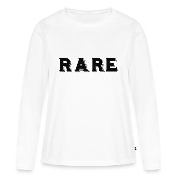 Selten - Frauen Premium Bio Langarmshirt - Weiß - Vorne - Julia (174cm)