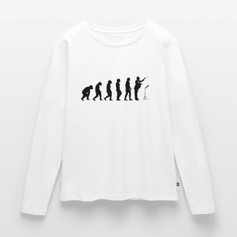 Dirigenten Musiker Band Evolution Dirigent Musik Frauen Premium Bio Langarmshirt