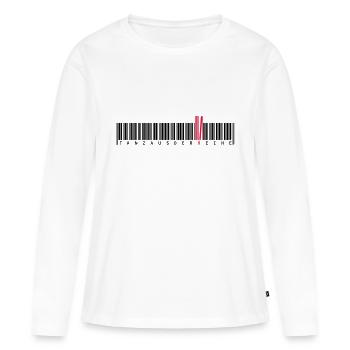 Tanz aus der Reihe - Frauen Premium Bio Langarmshirt - Weiß - Vorne - Julia (174cm)
