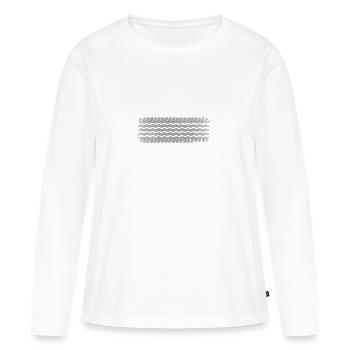Tire track - Women's Premium Organic Long Sleeve Shirt - white - Front - Julia (174cm)