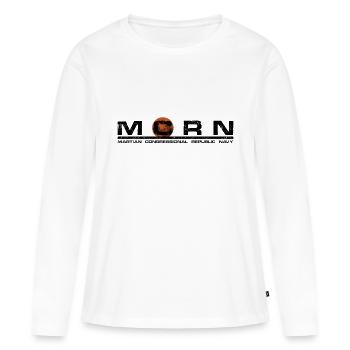 MCRN - Martian congressional republic navy - Frauen Premium Bio Langarmshirt - Weiß - Vorne - Julia (174cm)