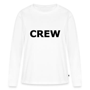 Crew - T-shirt manches longues Premium bio Femme - blanc - Devant - Julia (174cm)