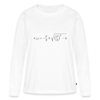 Formule PQ - T-shirt manches longues Premium bio Femme - blanc - Devant - Julia (174cm)