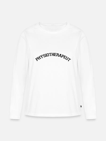 Physiotherapeut - Frauen Premium Bio Langarmshirt - Weiß
