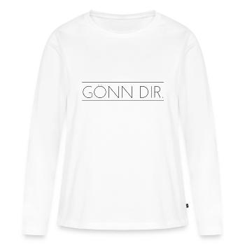 Coup de pied vos talons. - T-shirt manches longues Premium bio Femme - blanc - Devant - Julia (174cm)