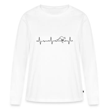 Känguru Beuteltiere Kängurus Beuteltier Säugetiere - Frauen Premium Bio Langarmshirt - Weiß - Vorne - Julia (174cm)