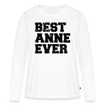 Best Anne Ever Mutter Türkei Türkisch Türkiye Mama - Frauen Premium Bio Langarmshirt - Weiß - Vorne - Julia (174cm)