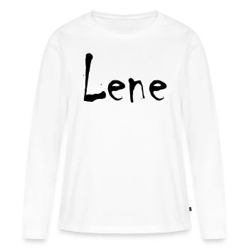 lene - Frauen Premium Bio Langarmshirt - Weiß - Vorne - Julia (174cm)