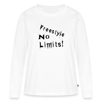 Freestyle No limits - Frauen Premium Bio Langarmshirt - Weiß - Vorne - Julia (174cm)