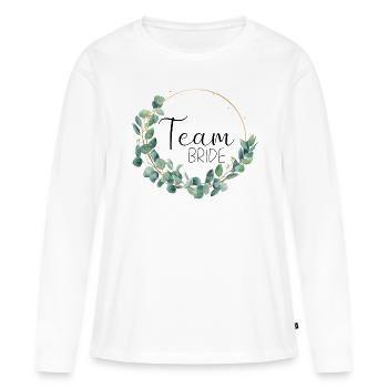 Eucalyptus Wedding - Team Bride - 1 - Women's Premium Organic Long Sleeve Shirt - white - Front - Julia (174cm)