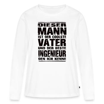 Ingenieur - Frauen Premium Bio Langarmshirt - Weiß - Vorne - Julia (174cm)