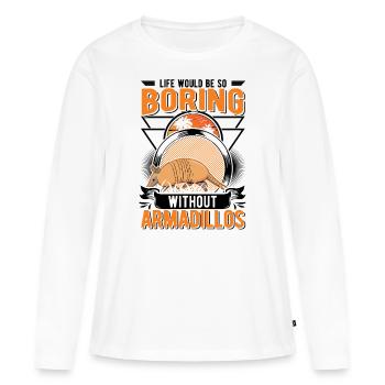 Tatou Cadeau Tatou - T-shirt manches longues Premium bio Femme - blanc - Devant - Julia (174cm)