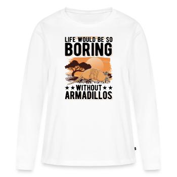 Tatou Cadeau Tatou - T-shirt manches longues Premium bio Femme - blanc - Devant - Julia (174cm)