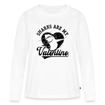 Apnée Apnée Apnée Idée cadeau apnée - T-shirt manches longues Premium bio Femme - blanc - Devant - Julia (174cm)