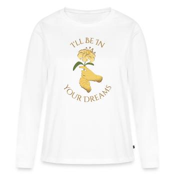 Adrian Ivashkov et Sydney Sage citent Richelle Mea - T-shirt manches longues Premium bio Femme - blanc - Devant - Julia (174cm)