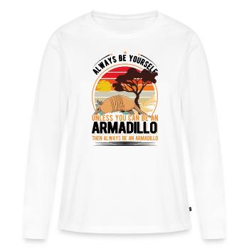 Tatou Cadeau Tatou - T-shirt manches longues Premium bio Femme - blanc - Devant - Julia (174cm)
