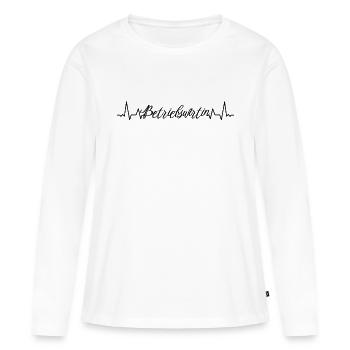 BWL Herzschlag Betriebswirtin - Frauen Premium Bio Langarmshirt - Weiß - Vorne - Julia (174cm)