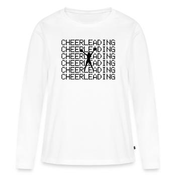cheerleading - T-shirt manches longues Premium bio Femme - blanc - Devant - Julia (174cm)