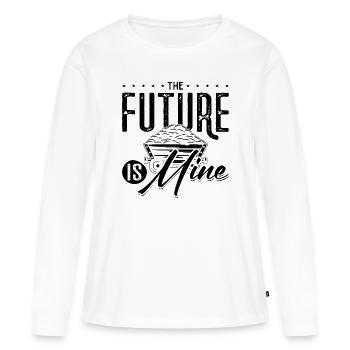 The Future Is Mine Mining Trucker Coal Mine - Women's Premium Organic Long Sleeve Shirt - white - Front - Julia (174cm)