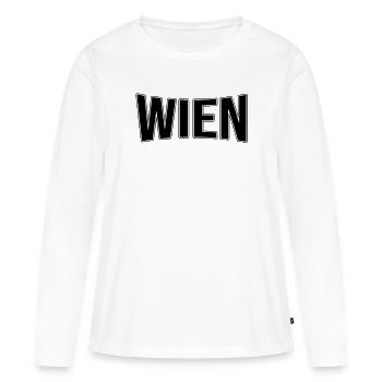 Vienne - T-shirt manches longues Premium bio Femme - blanc - Devant - Julia (174cm)