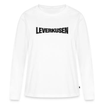 Leverkusen - T-shirt manches longues Premium bio Femme - blanc - Devant - Julia (174cm)