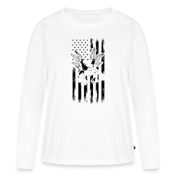 Axolotl Camouflage Flag Axolotl Camouflage - Women's Premium Organic Long Sleeve Shirt - white - Front - Julia (174cm)