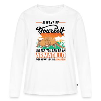 Tatou Cadeau Tatou - T-shirt manches longues Premium bio Femme - blanc - Devant - Julia (174cm)