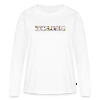 Cheerleading - T-shirt manches longues Premium bio Femme - blanc - Devant - Julia (174cm)