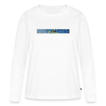 snowboarding - Frauen Premium Bio Langarmshirt - Weiß - Vorne - Julia (174cm)
