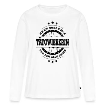 Tätowiererin Geburtstag Tattoo Künstlerin Geschenk - Frauen Premium Bio Langarmshirt - Weiß - Vorne - Julia (174cm)