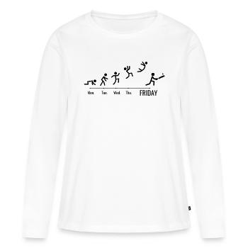 Cricketer Cricket Game Weekend - Women's Premium Organic Long Sleeve Shirt - white - Front - Julia (174cm)