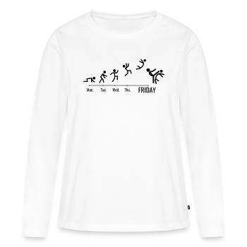Taekwondo Aikido Ju-Jutsu Karate Kung-Fu Taekwondo - Frauen Premium Bio Langarmshirt - Weiß - Vorne - Julia (174cm)