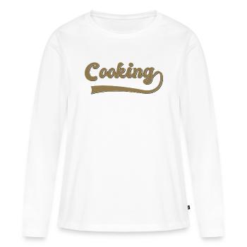 Cuire - T-shirt manches longues Premium bio Femme - blanc - Devant - Julia (174cm)