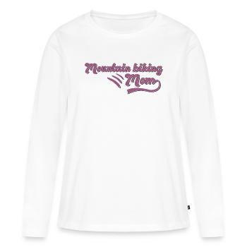 Mountain biking Mama - Frauen Premium Bio Langarmshirt - Weiß - Vorne - Julia (174cm)